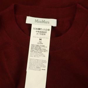 Max Mara カシミアニット セーター 長袖 クルーネック M ボルドー /MY OS GY62