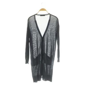 URBAN RESEARCH ロングカーディガン ニット シアー F ネイビー /MY OS GY62
