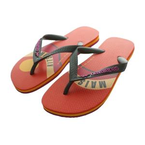 ハワイアナス Havaianas ビーチサンダル US7/8W マルチカラー オレンジ 黒 ブラック /SS