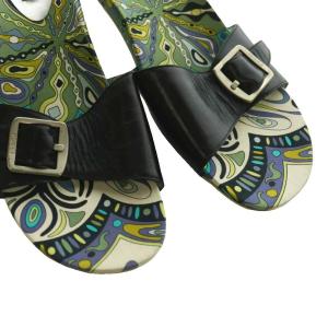 Emilio Pucci サンダル 41 マルチカラー 紫 パープル アイボリー /SS OS GY62