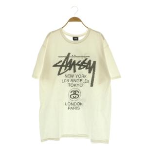 Wold Tour S/S TEE ワールドツアー 両面グラフィックプリント Tシャツ 半袖 L ホワイト