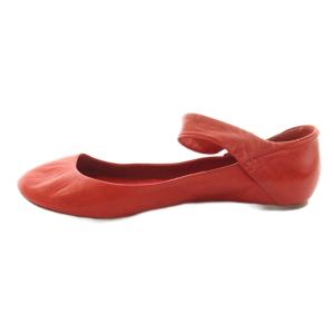 Chloe フラットシューズ パンプス ストラップ レザー 36 赤 レッド /KU GY62