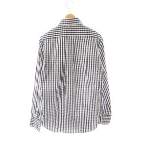 BLACK FLEECE BY BROOKS BROTHERS 長袖シャツ チェック柄 BB0 紺 ネイビー 白 ホワイト /SS OS GY62
