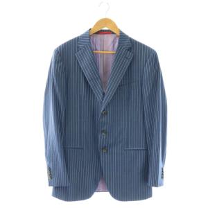 ISAIA スーツ セットアップ ストライプ 50 ブルー