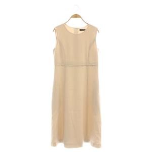 DRESS JEANNE ワンピース ウール 40 ライトベージュ 43902