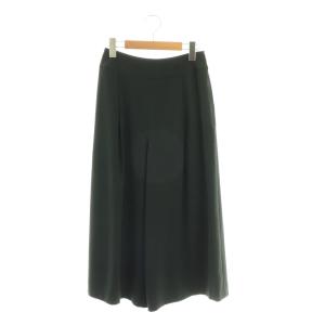 basic パンツ ワイド ガウチョ クロップド 34 黒 ブラック /HS GY62
