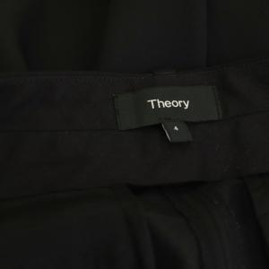 Theory スラックスパンツ テーパード センタープレス 4 ブラック /DO GY62