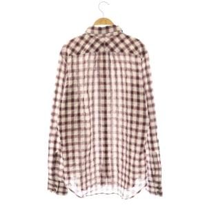 DSQUARED2 シャツ チェック 長袖 ピンク ブラック /HK GY62