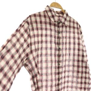 DSQUARED2 シャツ チェック 長袖 ピンク ブラック /HK GY62