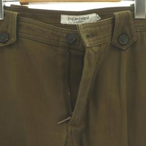 YVES SAINT LAURENT ショートパンツ ハーフパンツ コットン 50 カーキ /CX GY62