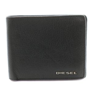 二つ折り財布 ウォレット レザー 小銭入れあり 黒 ブラック /KU GY62