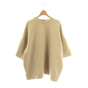 BULKY LINE HALF SLEEVE TOPS カットソー 八分袖 1 ベージュ 16105-1262