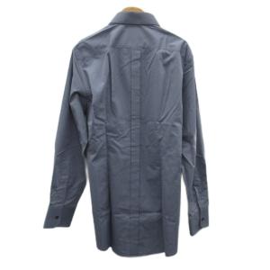 DOLCE&GABBANA Yシャツ ワイシャツ シルク混 40 グレー 無地 長袖 /YS28 GY57