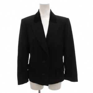CELINE ヴィンテージ スーツ セットアップ ビジネス フォーマル ジャケット スカート ビジューボタン ひざ丈