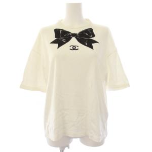 リボン ココマーク Tシャツ L ホワイト