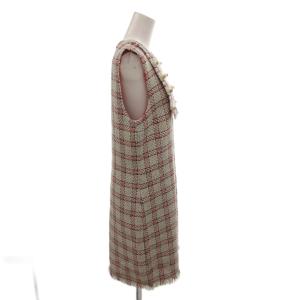 GUCCI ツイードGGパールワンピース ホワイト 432658 ZHM31