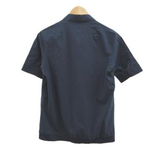 DESCENTE オルテラインS.I.O ジップジャケット ブルゾン 上着 M 紺 ネイビー 半袖 スタンドカラー /YU