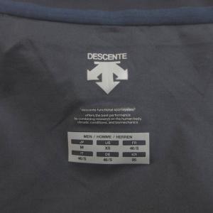 DESCENTE オルテラインS.I.O ジップジャケット ブルゾン 上着 M 紺 ネイビー 半袖 スタンドカラー /YU