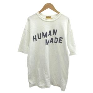 Tシャツ L 白 ホワイト ロゴプリント ラウンドネック 半袖 /YU GY62