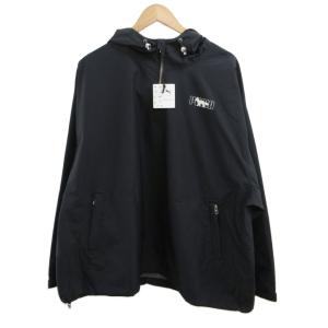 メゾンキツネ MAISON KITSUNE プルオーバーパーカー ブルゾン 上着 M 黒 ブラック 長袖
