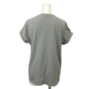 STELLA McCARTNEY Tシャツ カットソー 36 グレー 半袖 星柄 フリンジ /MD GY62
