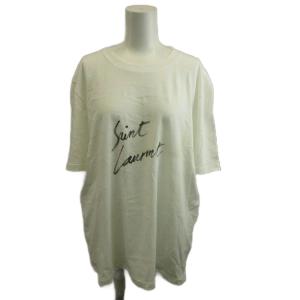 Tシャツ M 白 ホワイト ロゴ ラウンドネック 半袖 /AY GY62