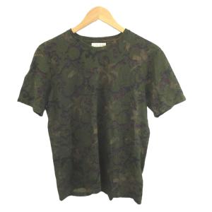 Tシャツ S カーキ ペイズリー柄 ラウンドネック 半袖 プルオーバー /AY GY62