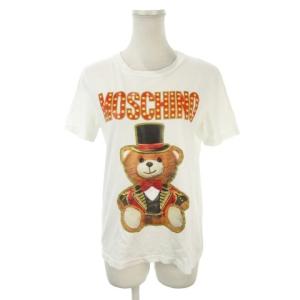 COUTURE! Tシャツ S 白 ホワイト 半袖 ラウンドネック ロゴプリント クマプリント サーカス団長