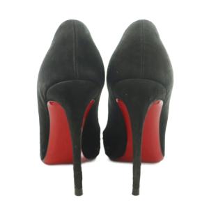 Christian Louboutin パンプス スエード ビジュー 36.5 ブラック