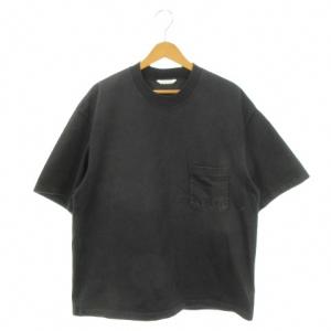 23SS TEE Tシャツ 4 黒 ブラック クルーネック 半袖 胸ポケット A23STO1SU /AH8