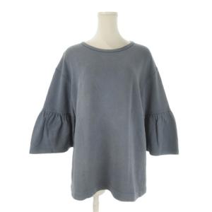 スウェット XS ブルー フリル袖 1563-343-0463