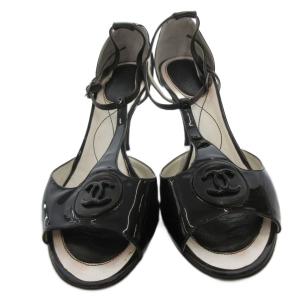 CHANEL パンプス ココマーク 37.5 ブラック