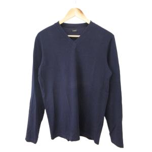 Tシャツ 紺 ネイビー Vネック 長袖 無地 /NP GY62