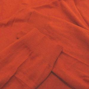 Salvatore Ferragamo ニットポロシャツ セーター ウール XL テラコッタ ハーフジップ 長袖 襟付き /NP GY62