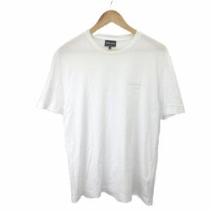Tシャツ 50 白 ホワイト クルーネック 半袖 ロゴプリント /NP GY62