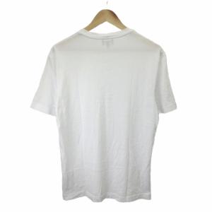 GIORGIO ARMANI Tシャツ 50 白 ホワイト クルーネック 半袖 ロゴプリント /NP GY62