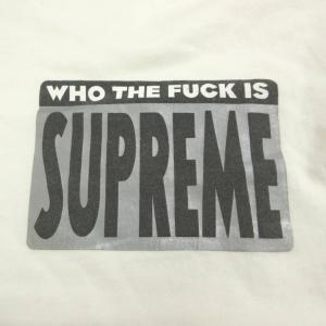 Supreme  Who The Fuck Tee L ホワイト