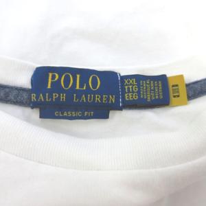 POLO RALPH LAUREN Tシャツ XXL 白 ホワイト 胸ポケット 半袖 ラウンドネック /NP GY62