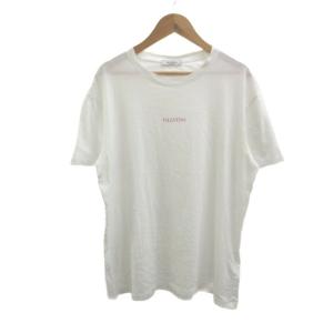 Tシャツ S 白 ホワイト ロゴプリント 半袖 ラウンドネック /NP GY62