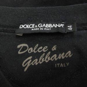 DOLCE&GABBANA Tシャツ 44 黒 ブラック Vネック 半袖 /NP GY62