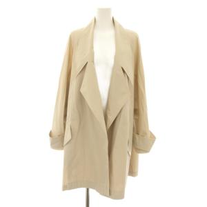 BOUTIQUE トレンチコート ロゴボタン ベージュ
