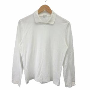 Tシャツ XS 白 ホワイト 襟付き 長袖 /NP GY62