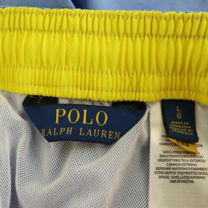 POLO RALPH LAUREN ショートパンツ イージー ストレッチ 裏地メッシュ ロゴ刺繍 LG ライトブルー /MY OS GY62