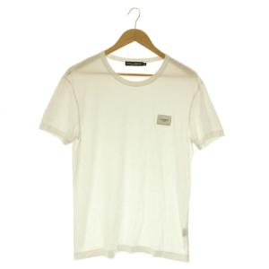 ロゴプレート Tシャツ 半袖 クルーネック 46 ホワイト /MY OS GY62