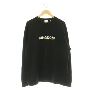 19SS KINGDOM ロゴ コットン スウェットシャツ L ブラック