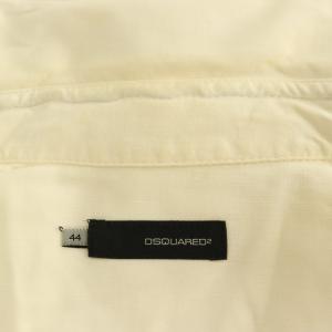 DSQUARED2 ウエスタンシャツ 長袖 刺繍 44 オフホワイト /MY OS GY62
