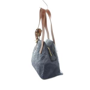 Vivienne Westwood ハンドバッグ レザー エンボス加工 ブルー ブラウン