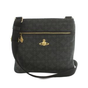 Vivienne Westwood ショルダーバッグ キャンバス オーブ ブラック