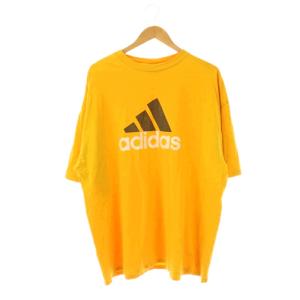 ヴィンテージ ビッグロゴ Tシャツ カットソー ビッグサイズ XL マスタード /ES GY46
