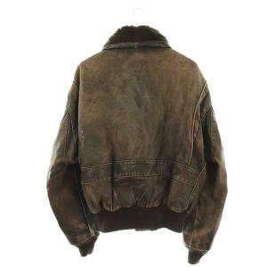 Schott ヴィンテージ A-2 レザージャケット ブルゾン ミリタリー ジップアップ 32 ブラウン /HK